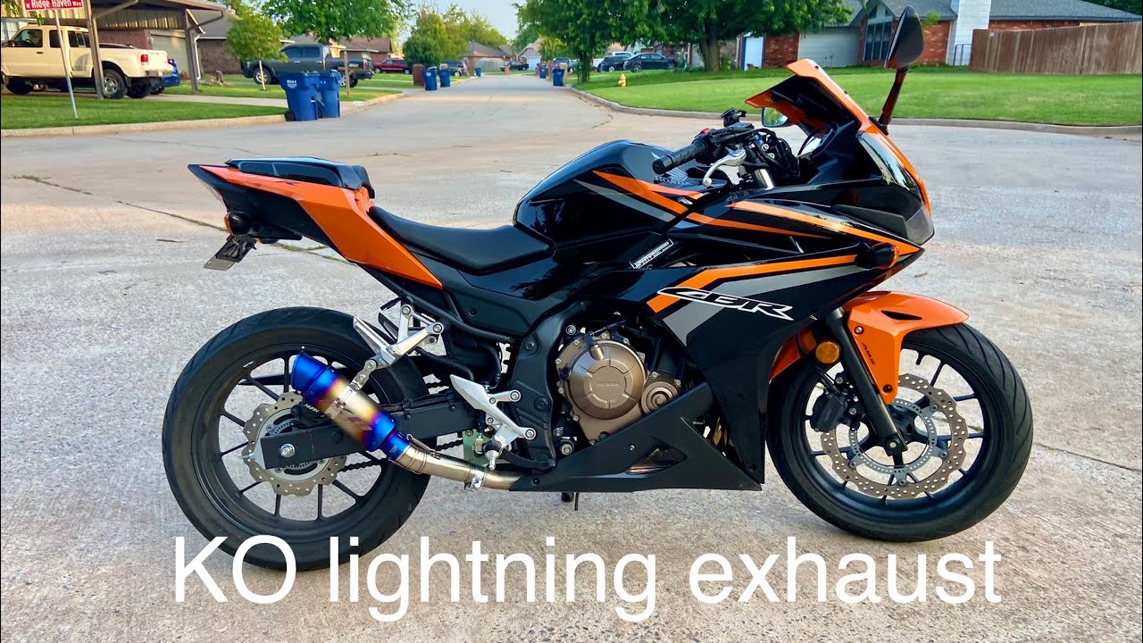 KO lightning exhaust on my Cbr500R