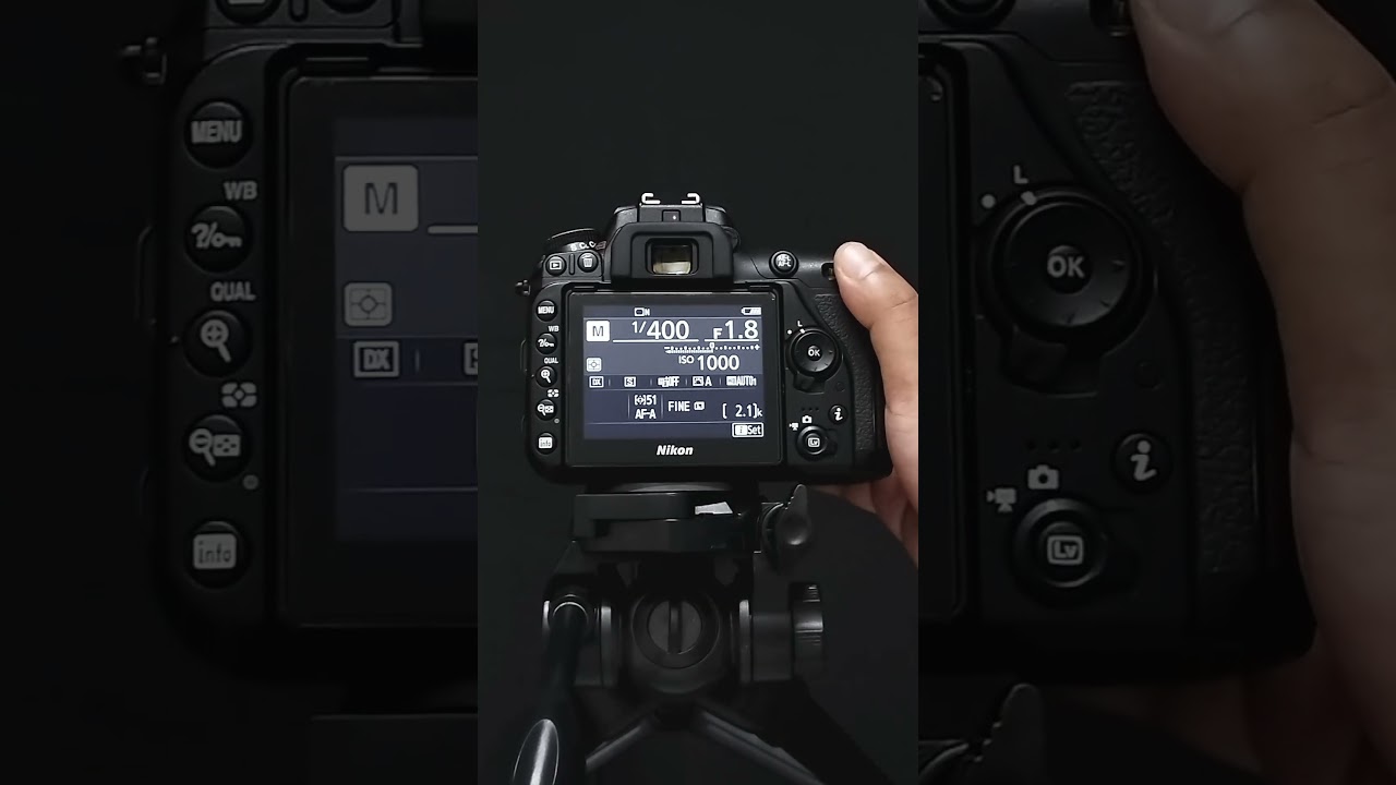 How To Blur Background In Nikon D7500 DSLR / Wait For The End Result 📸🔥#shorts #nikon #photography