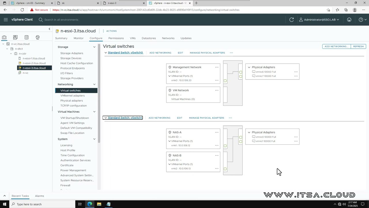 Enabling VMware vSphere ESXi hosts iSCSI multipathing.