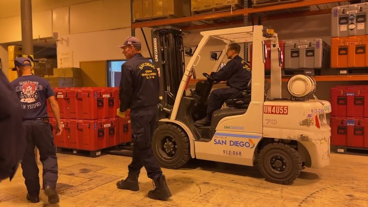 FEMA Urban Search & Rescue San Diego CA Task Force 8 deployment to North Carolina - Hurricane Helene