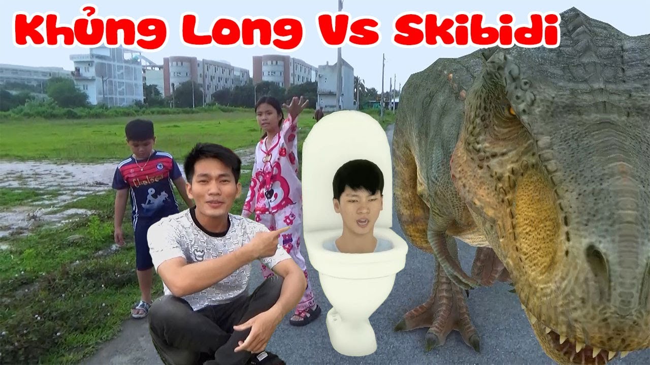 Trang và Vinh cùng đoàn quân Khủng Long bạo chúa đấu với Skibidi Toilet | Titan Sang