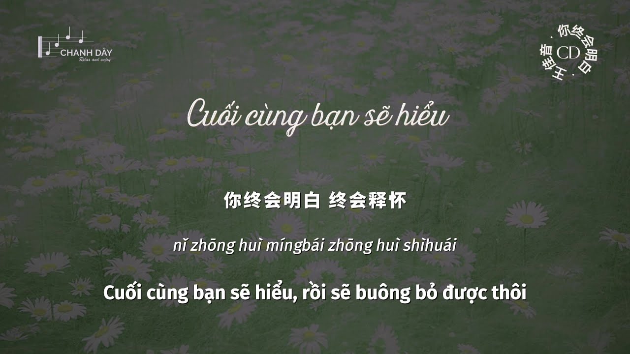 [Vietsub] Cuối cùng bạn sẽ hiểu (你终会明白) - Vương Giai Âm (王佳音)