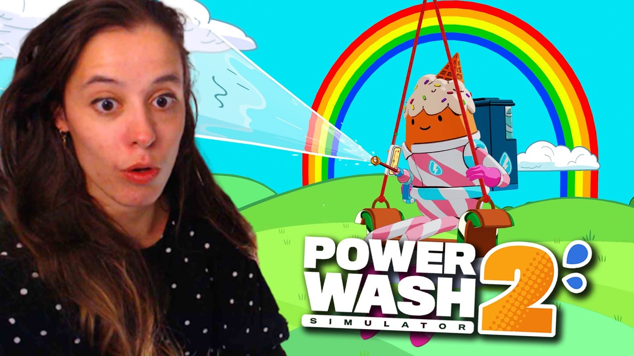 Le RETOUR du th&eacute; sur PowerWash et la d&eacute;couverte du DLC Adventure time | PowerWash Simulator 2