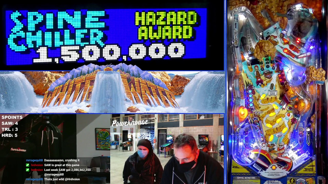 Williams White Water Pinball - 547 Million by SAW