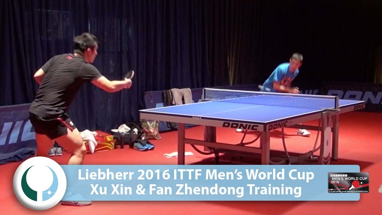 2016 Men's World Cup Training I Xu Xin & Fan Zhendong