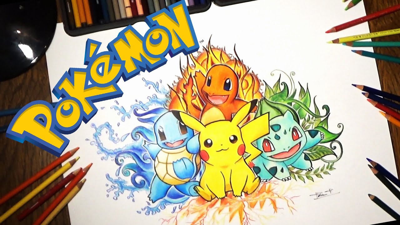 Pokemon Speed Drawing | Pikachu´s army | Tiziana T