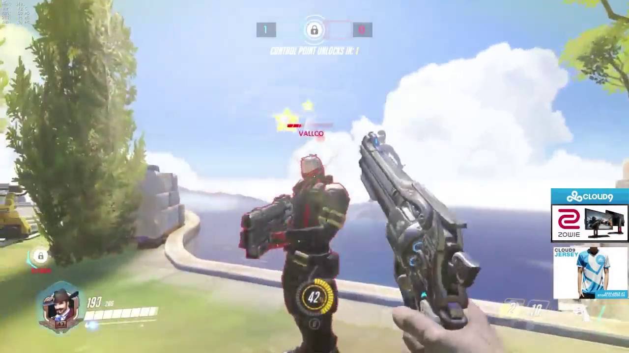 Overwatch C9 Surefour Playing Epic Mccree With 59 Elims On Ilios