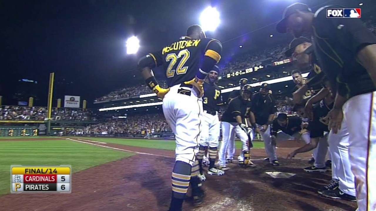 McCutchen belts a walk-off homer in the 14th