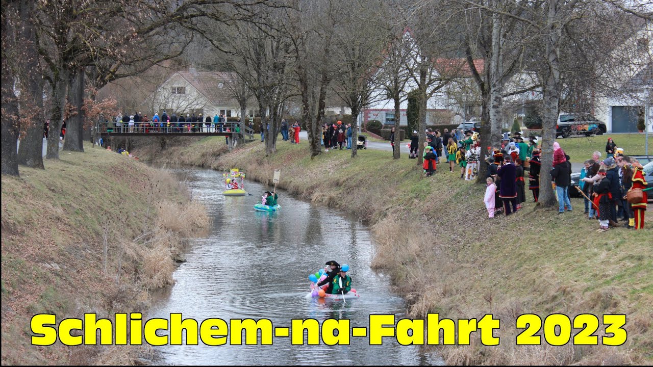 Bach-na-Fahrt 2023 auf der Schlichem in Böhringen