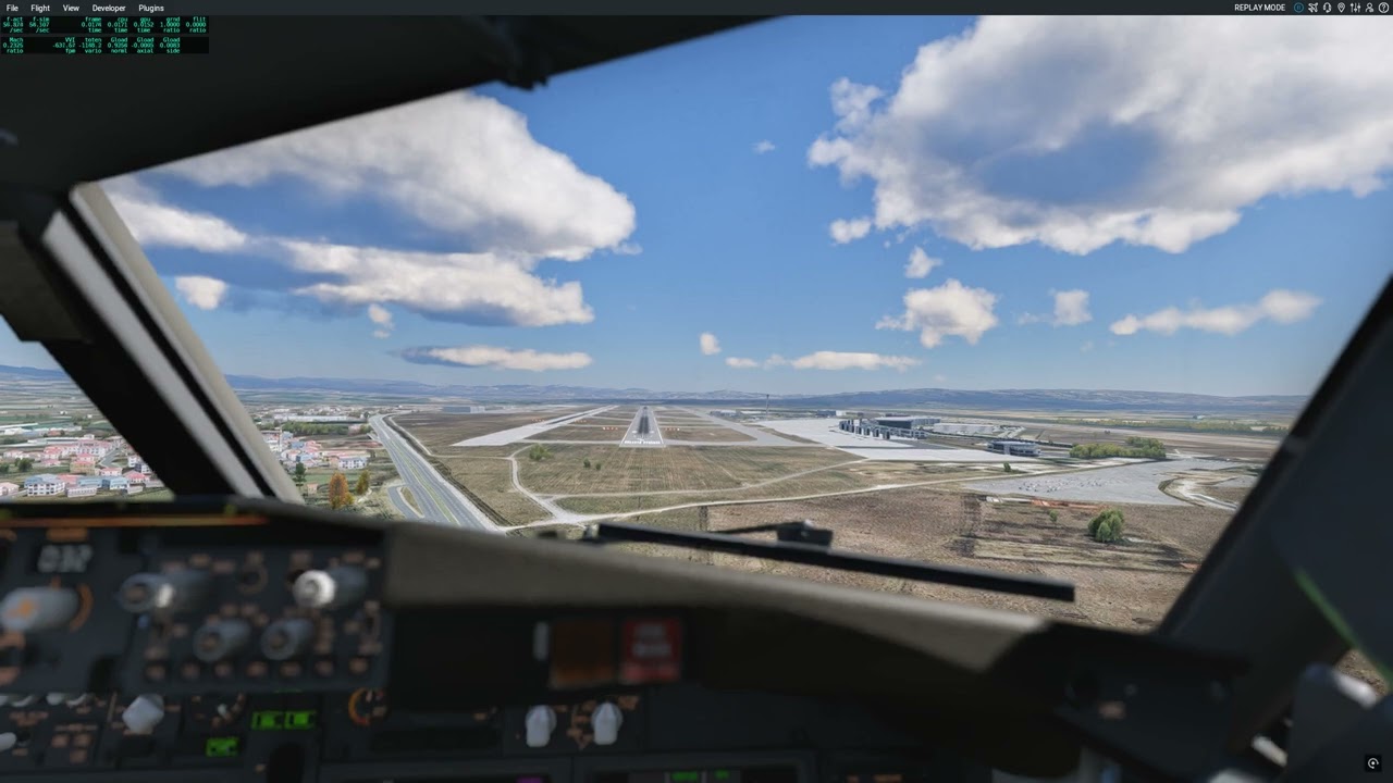 X Plane 12 Level Up 737-800 Landing Ankara