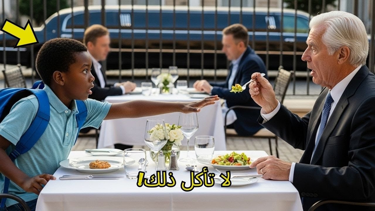 “لا تأكل ذلك!” صرخة طالب أسود تنقذ مليارديرًا وتكشف مؤامرة مرعبة