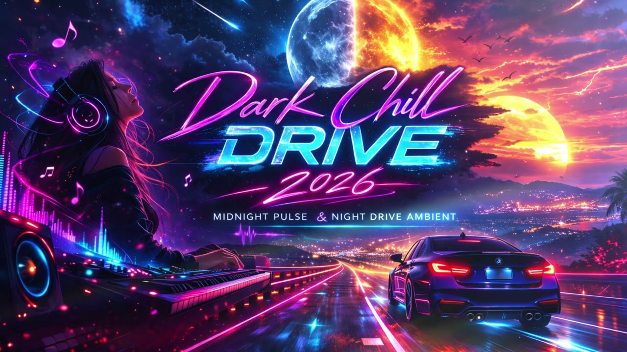 DARK CHILL DRIVE 2026 🚗🔥 | Neon Night Ride | Deep Ambient Car Music | Midnight Pulse