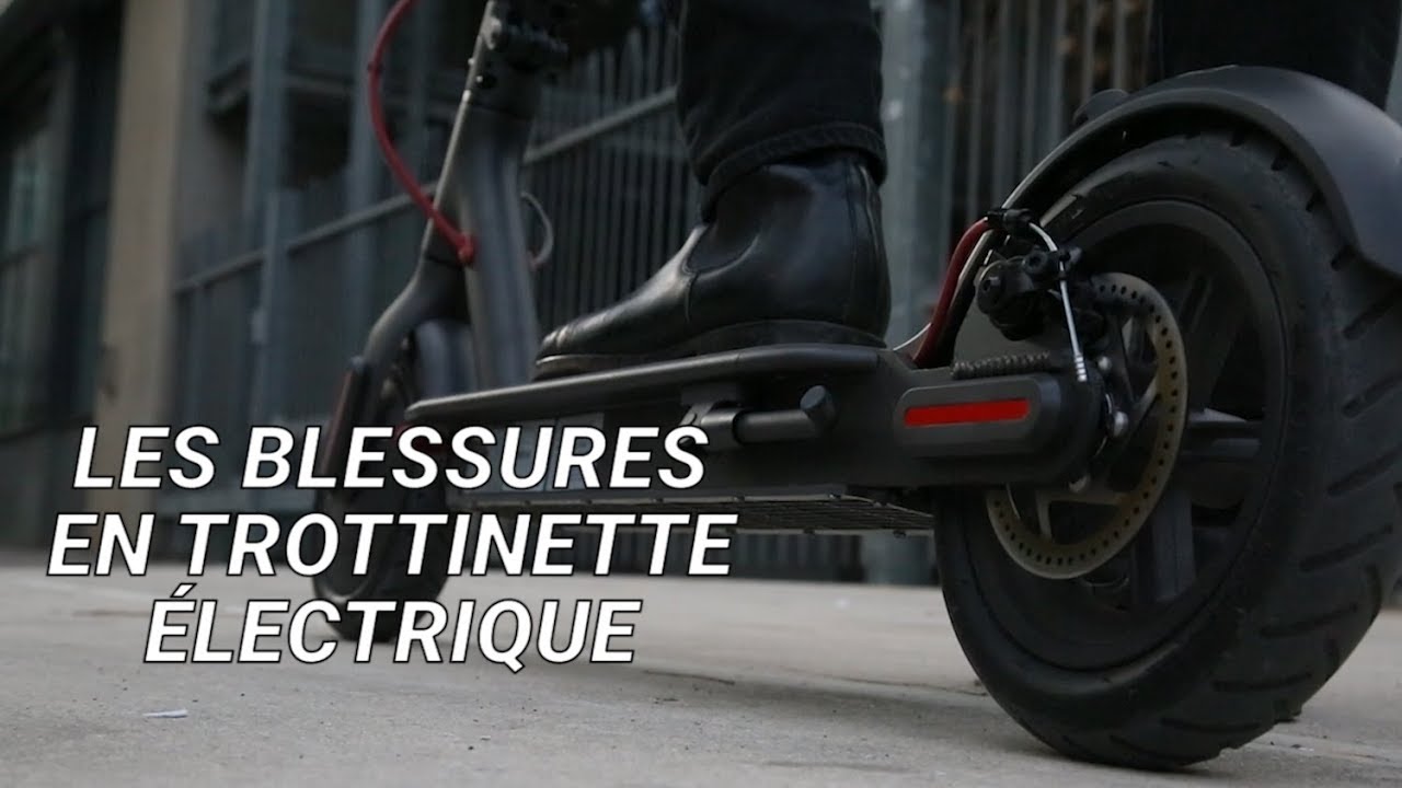 Quels accidents risque-t-on en trottinette électrique à 25km/h?