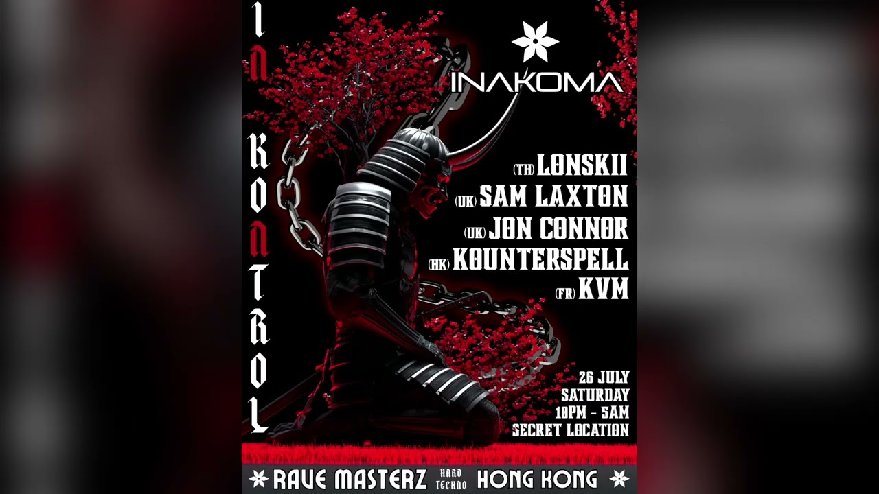 Sam Laxton - Live @ Inakoma x Ravemasterz, Secret Location, Hong Kong | Hard Techno Set