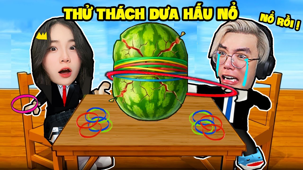 SAMMY VÀ PHONG CẬN THỬ THÁCH CHƠI DƯA HẤU NỔ SIÊU BỰA TRONG ROBLOX