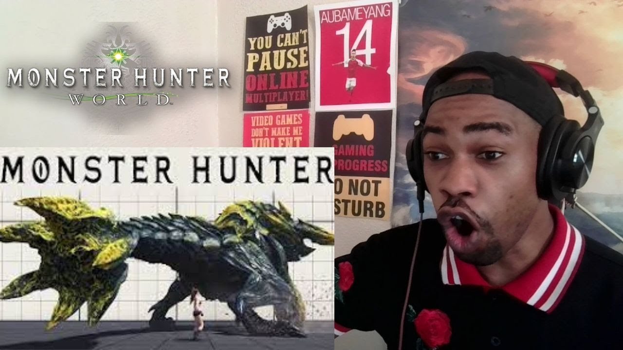 Monster Hunter World All Monsters Size Comparison Reaction