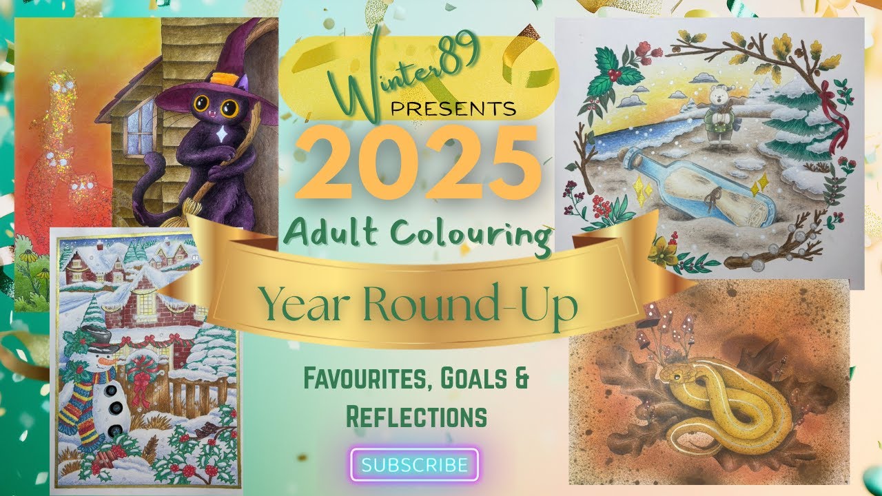 **✨ 2025 Year Round-Up | Favourite Pages, Growth & Reflections ✨** Adult Colouring