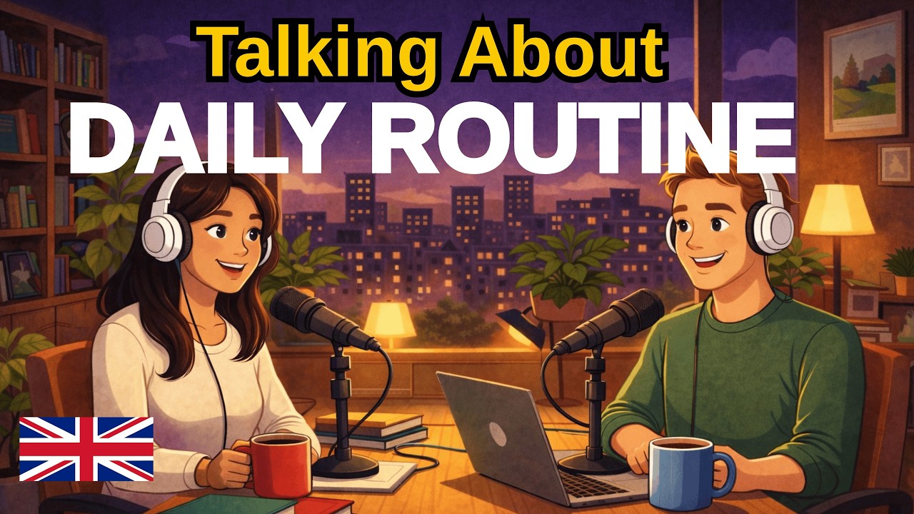 How To Talk About Your Daily Routine In English |  Daily English conversation practice
