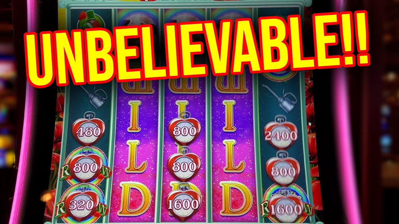 INSANELY LUCKY RUN!! WIZARD OF OZ OVER THE RAINBOW SLOT MACHINE!! MASSIVE WIN!!