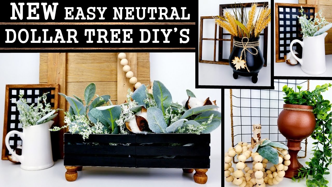 EASY DOLLAR TREE DIY'S | NEW HOME DECOR IDEAS | FALL DIY'S