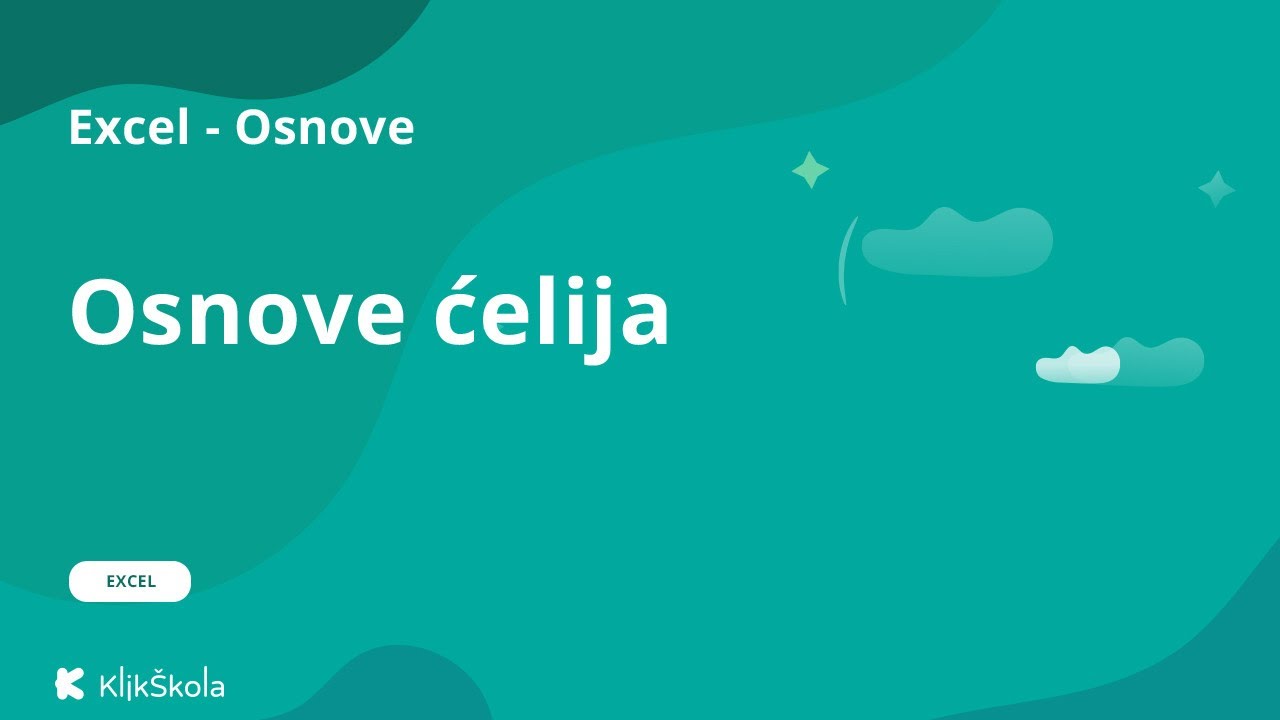 4. Osnove ćelija u Excel-u