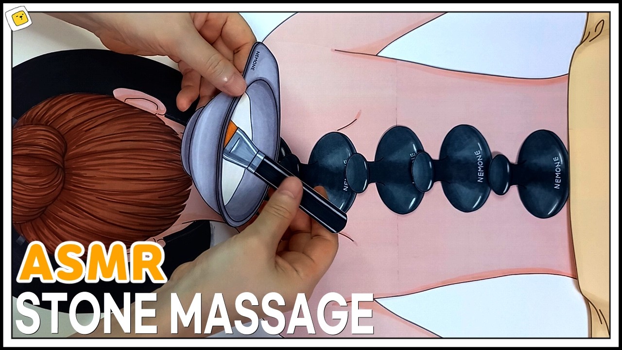 [🎧paper asmr🎧] Relaxing ASMR  Hot Stone Massage : Spa for Deep Sleep 💤