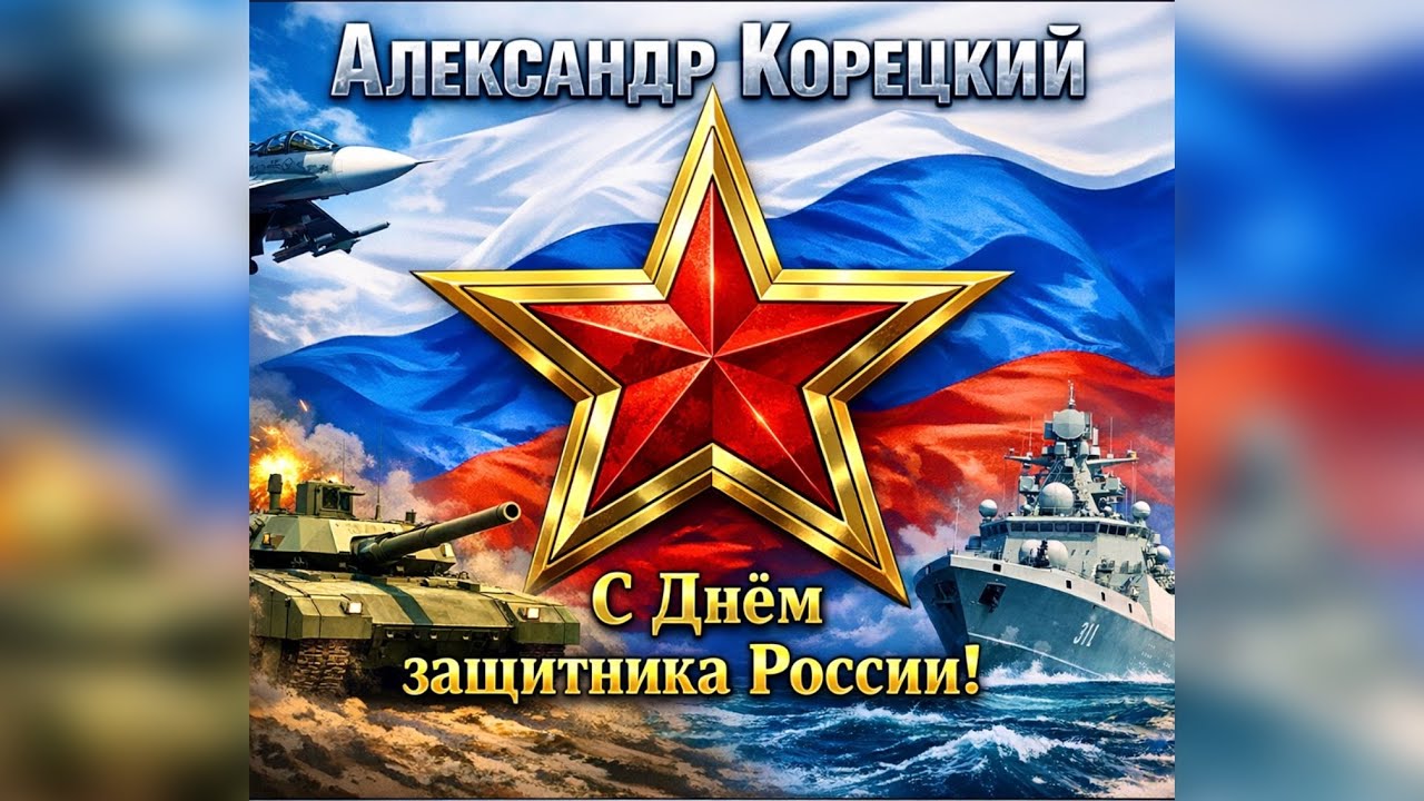 Александр Корецкий⭐️С Днём Защитника России🇷🇺С 23 Февраля🎧СЛУШАЕМ