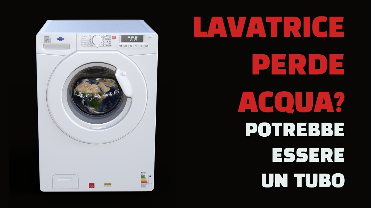 Lavatrice perde acqua? Potrebbe essere un tubo staccato