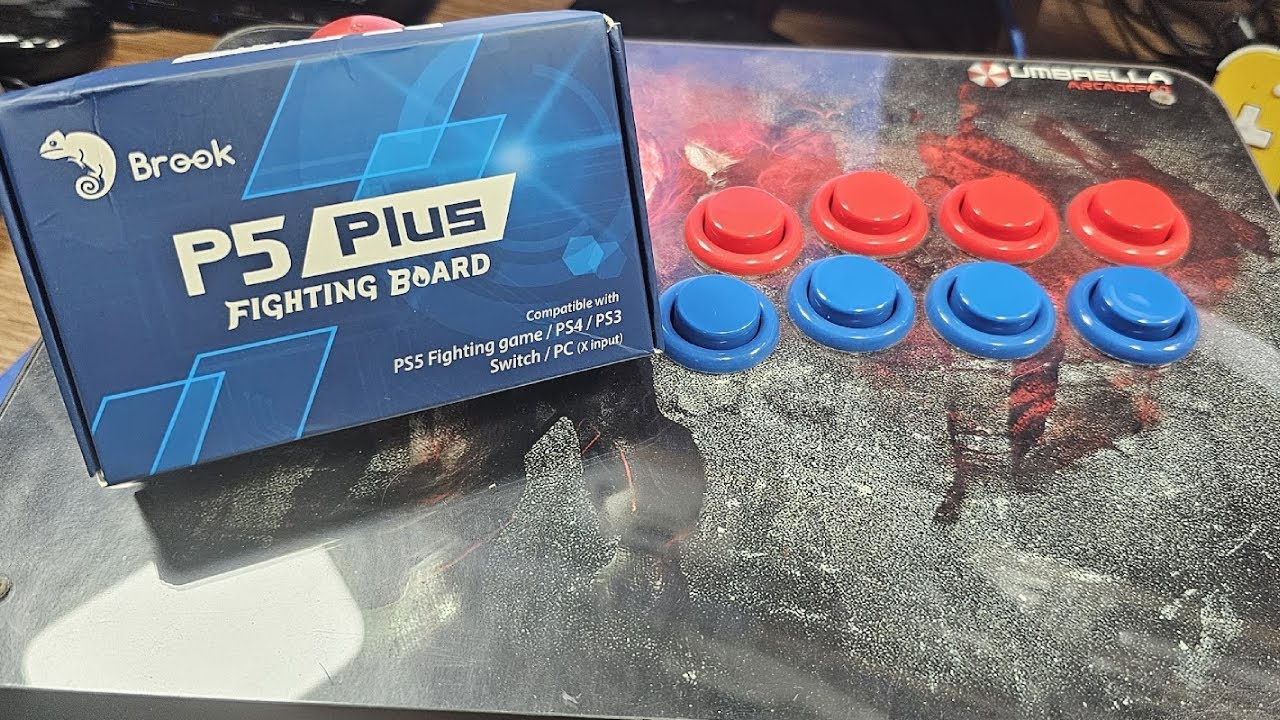 P5 Plus da Brook - Placa zero delay para montar seu controle arcade pra PS5, PS4, PS3, PC e Switch!