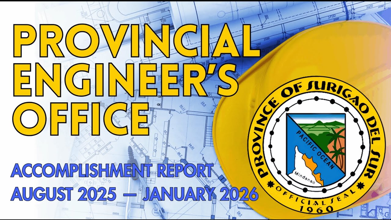 Provincial Engineer's Office Accomplishment Report August 2025 - January 2026