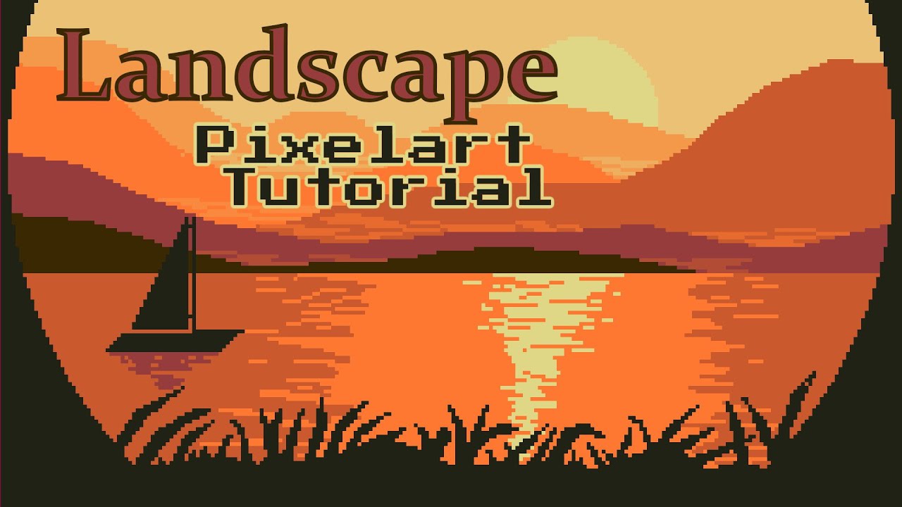 Landscape Pixelart Tutorial. Step-By-Step. Beginner Friendly!