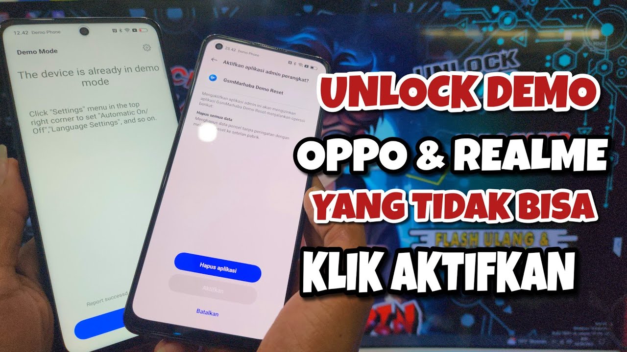 Cara Unlock Demo Oppo & Realme C16.C55,Reno 12.Reno11F,C51s,A60,A18,A58,A38,A78,A98