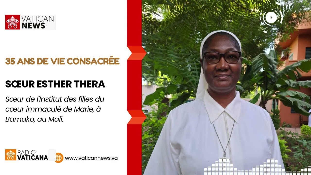 Sœur Esther Thera, religieuse de l'Institut des filles du cœur immaculé de Marie à Bamako, au Mali