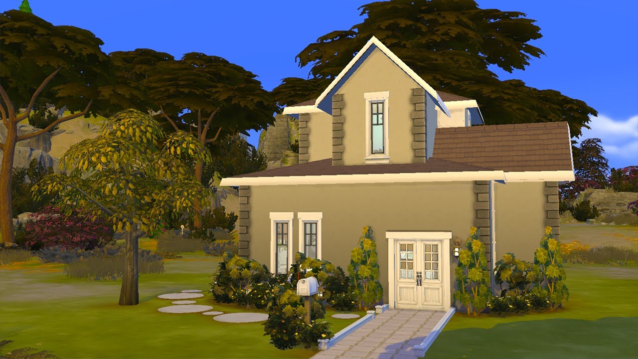 I built a Tiny House for 8 Sims...with Laundry | The Sims 4: Tiny Living Speed Build