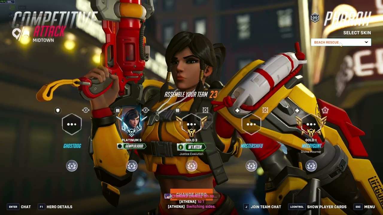 try to win on every hero (not named doomfist and wrecking ball and roadhog) pharah