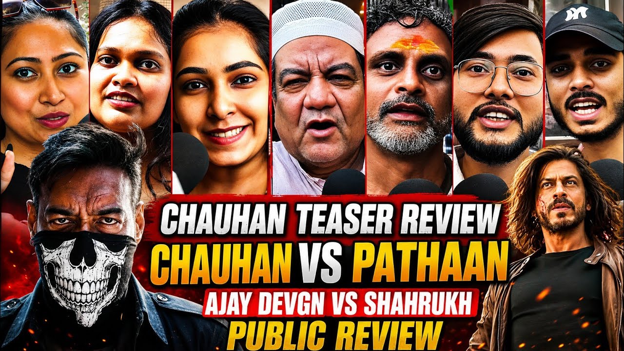 Chauhan teaser public review | chauhan vs pathaan | shahrukh vs ajay devgn | who is real king ? 
