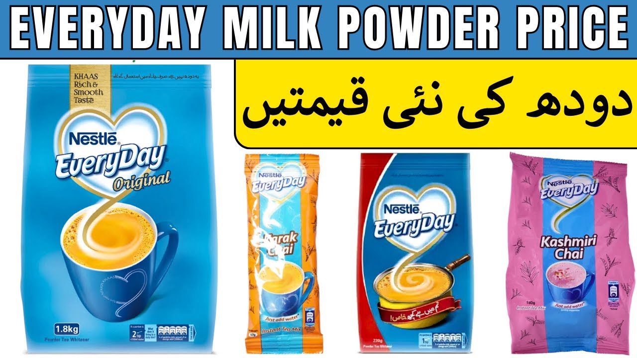 Everyday Milk Powder Price in Pakistan | 1 kg, 250g, 350g, 850g, 1.8 Kg, 560g, 1.2 Kg, 230g, 180g