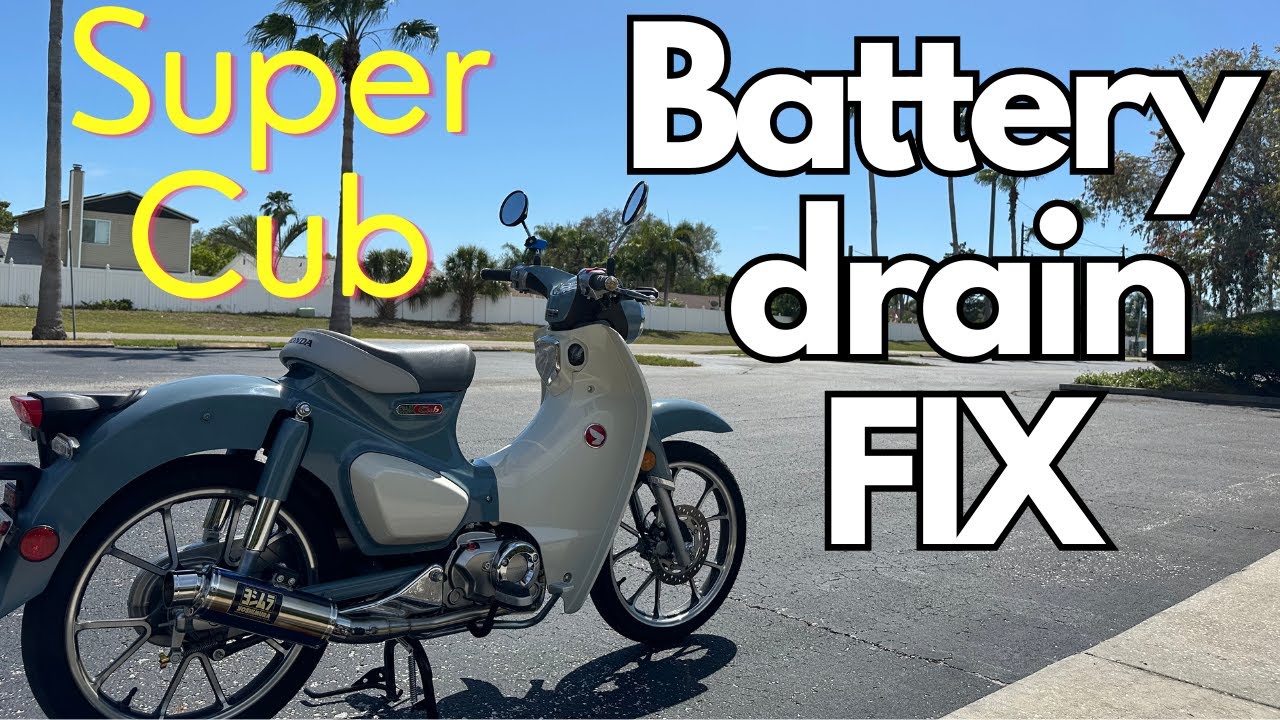 Honda Super Cub C125 — как устранить разрядку аккумулятора (2022 — настоящее время)