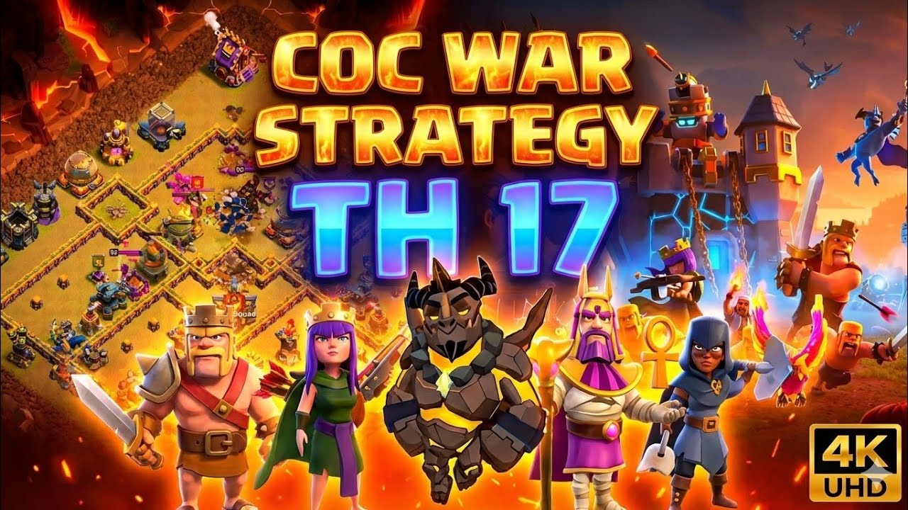 Coc th17 war strategy| Clash of clans|#clashofclans #games #study #goals #cartoon @MagicElite07 