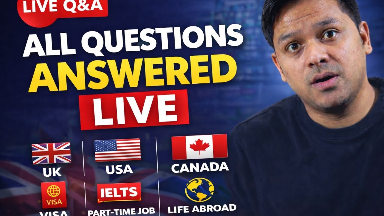 Study, Work & Settle Abroad | LIVE Q&A on Visa, IELTS & Jobs (UK USA Canada)