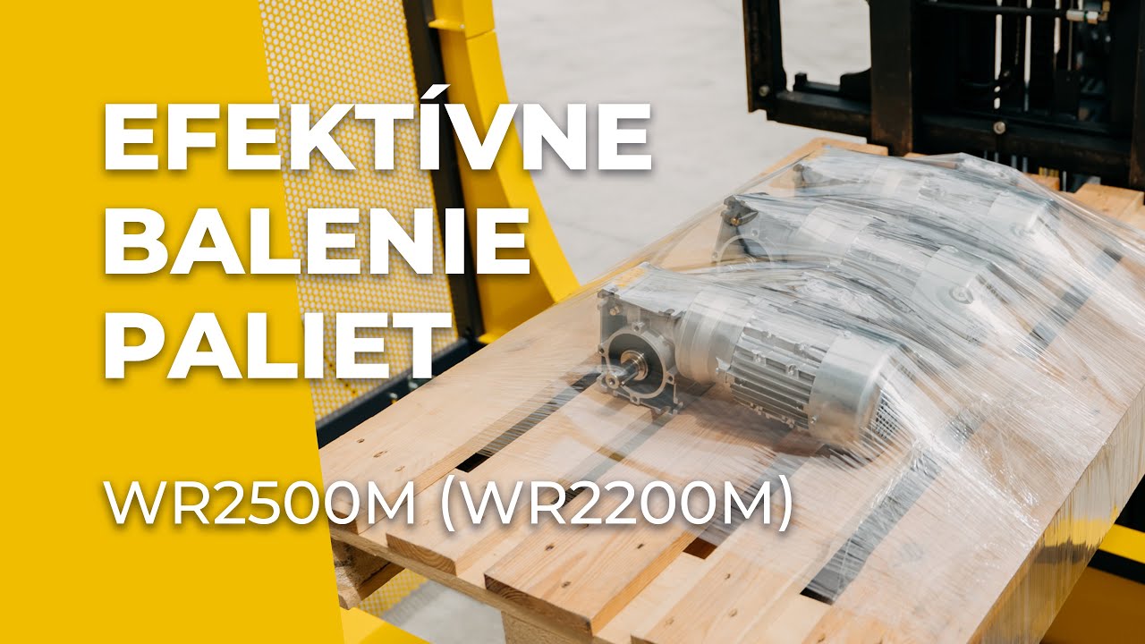 Ovinovací motorizovaný baliaci stroj určený pre horizontálne balenie paliet WR 2500M | W RENT