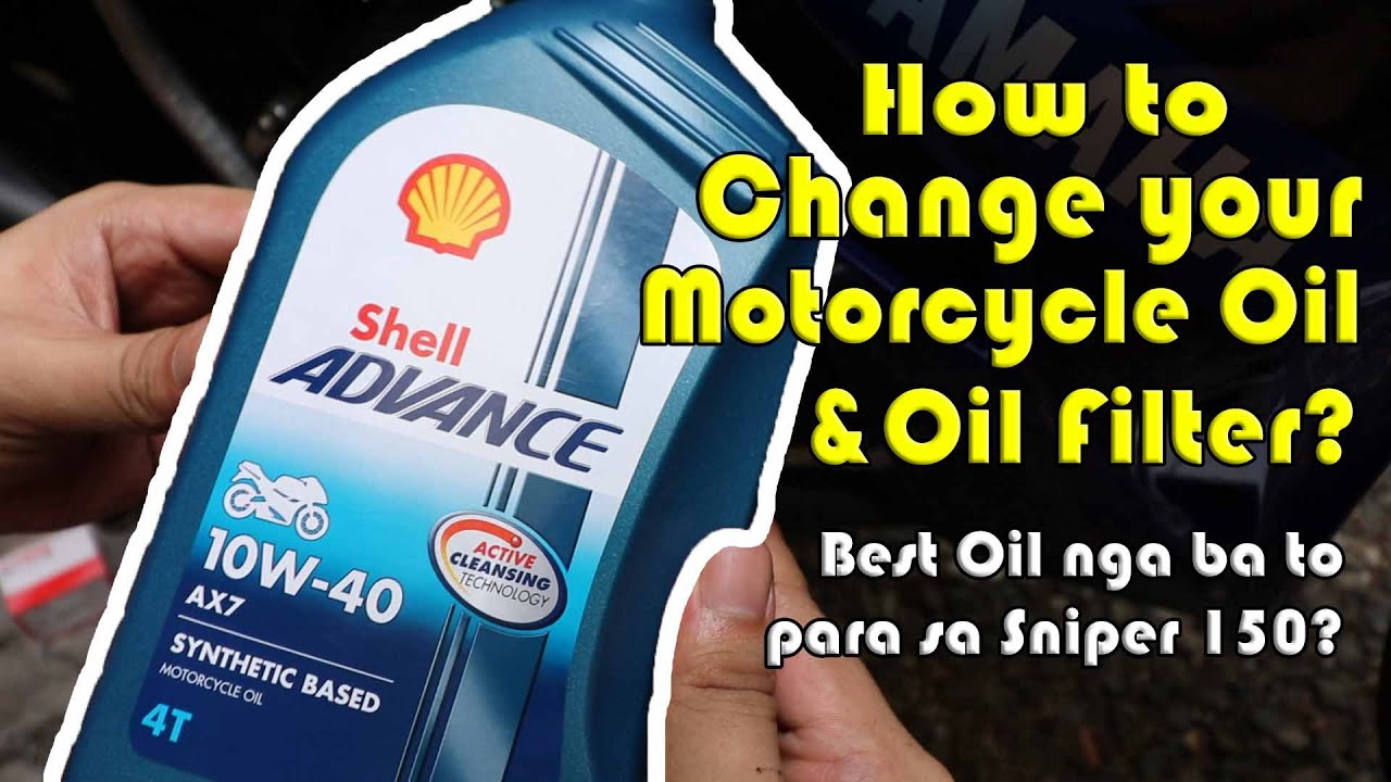 Yamaha Sniper 150 2019 -How to Change Your Motorcycle Oil and Oil Filter | Daboys TV