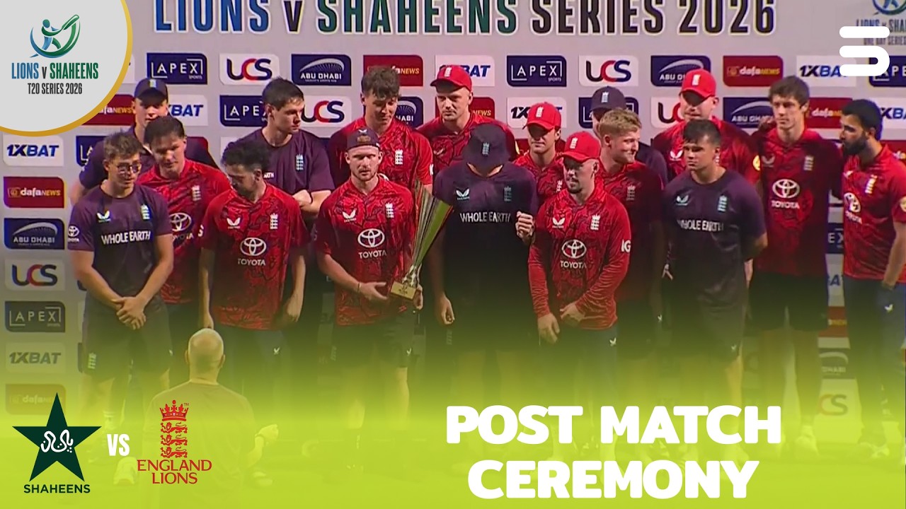 Post Match Ceremony | Pakistan Shaheens vs England lions | Match 03 | T20I Series | ZN1K