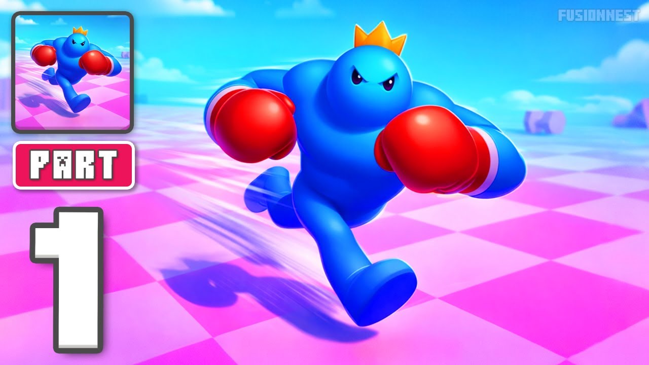 Punchy Race: Run & Fight Game - Gameplay Walkthrough Part 1 - Smash Through Rivals (iOS, Android)