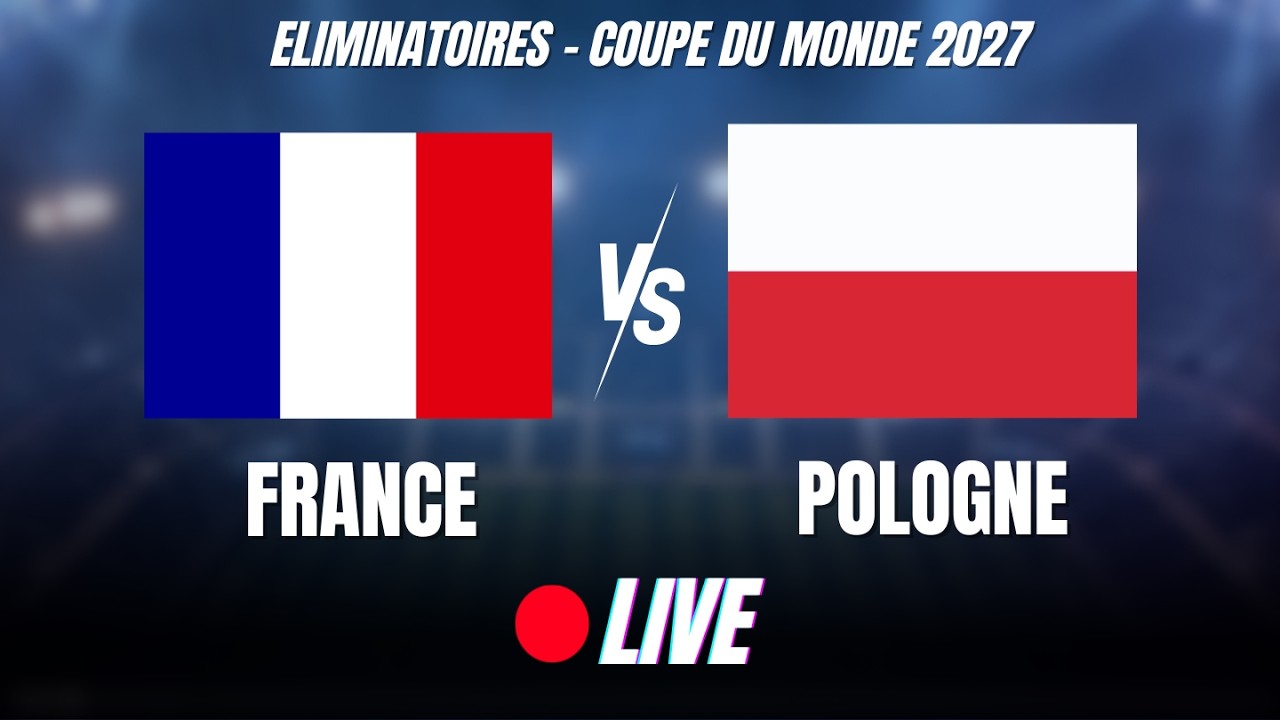 🔴FRANCE - POLOGNE⚽/ LIVE / ÉLIMINATOIRES COUPE DU MONDE 2027🏆 #equipedefrance #footballfeminin