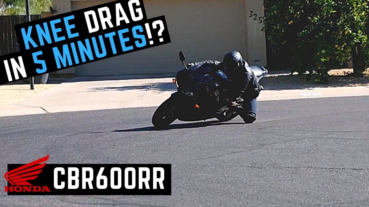 Обучение тяге на коленях за 5 минут: от начала до конца | Honda CBR 600RR для начинающих