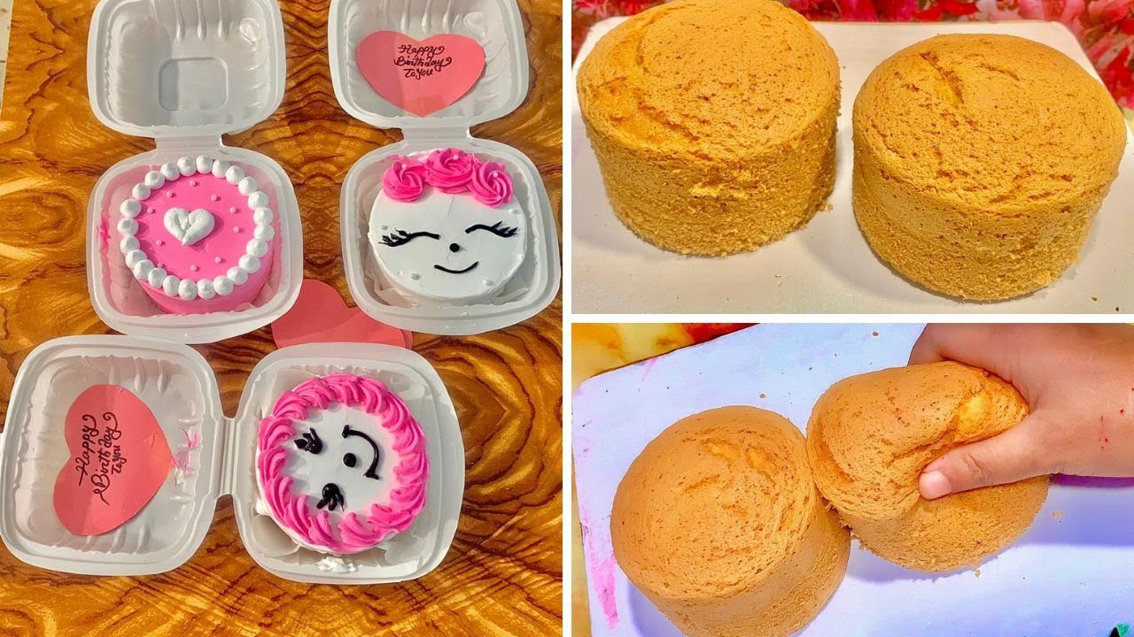 মাএ ২ ডিম দিয়ে ৪ টি বেন্টো কেক রেসিপি ও ডেকোরেশন ভিডিও টিউটোরিয়াল। Bento cake lunchbox cake tutorial