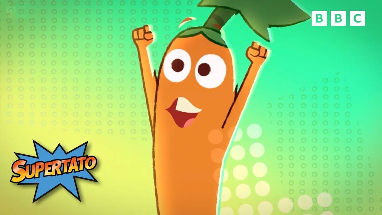Carrot Powers Up! 🥕 | 10+ Minutes | Supertato Official