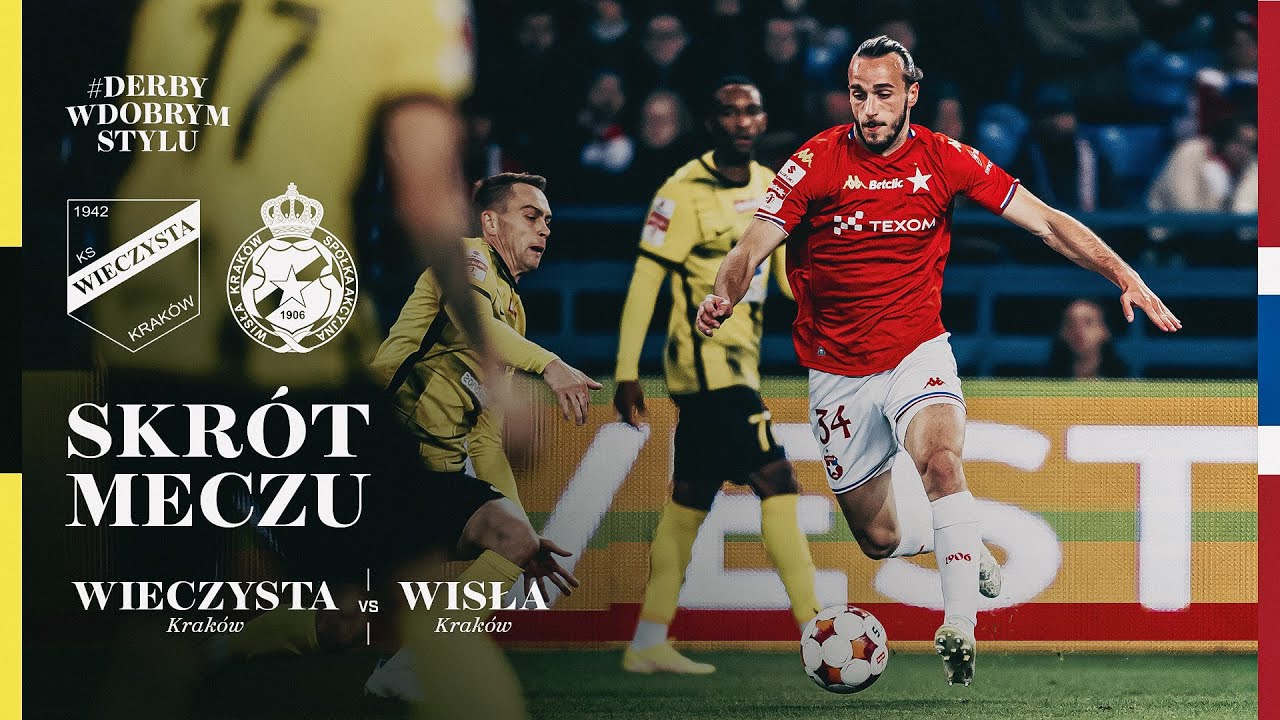 Wieczysta Kraków - Wisła Kraków 1:1 | SKRÓT MECZU