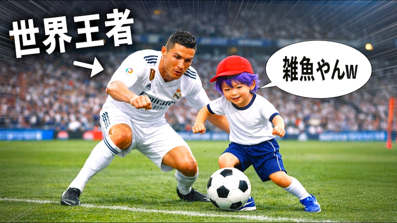 サッカー強すぎて日本代表としてW杯で優勝する小学生【コント】